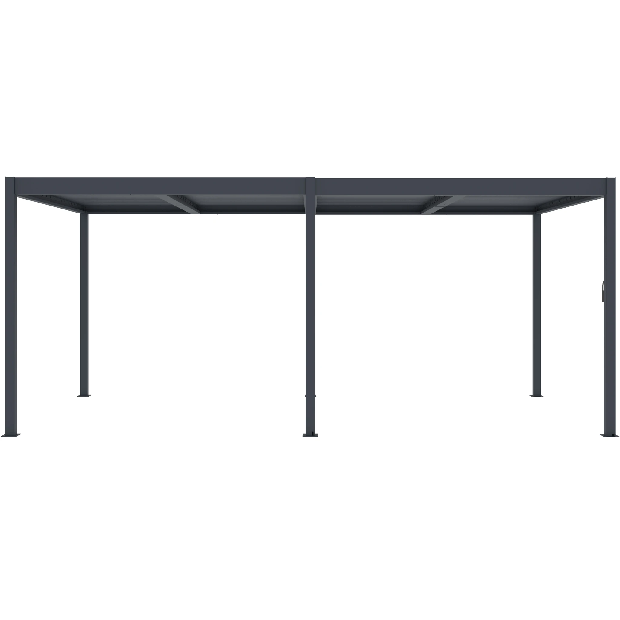 Pérgola bioclimática 3x6m | Lamas de aluminio y acero | Ronda Antracita – Image 3