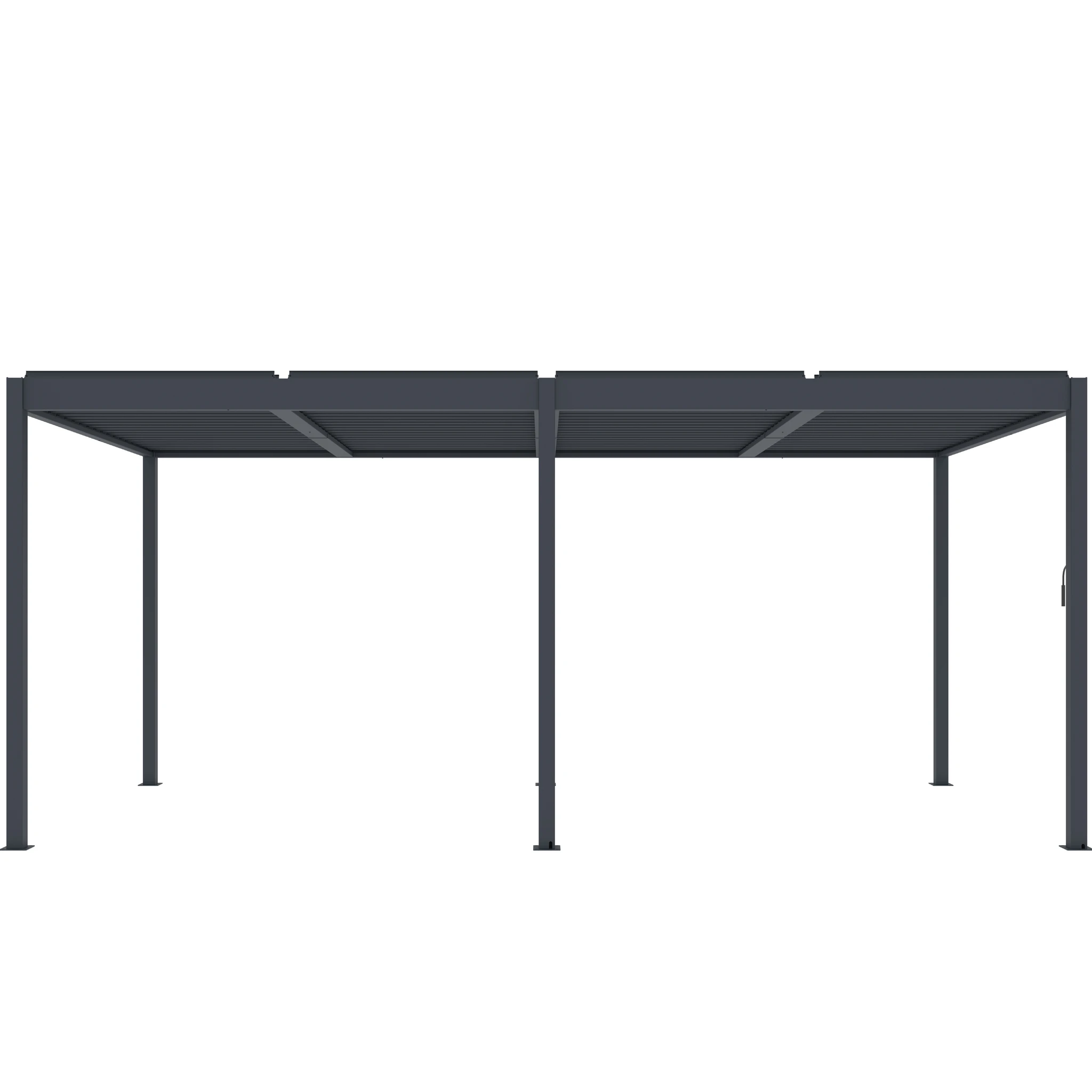 Pérgola bioclimática 3x6m | Lamas de aluminio y acero | Ronda Antracita – Image 6