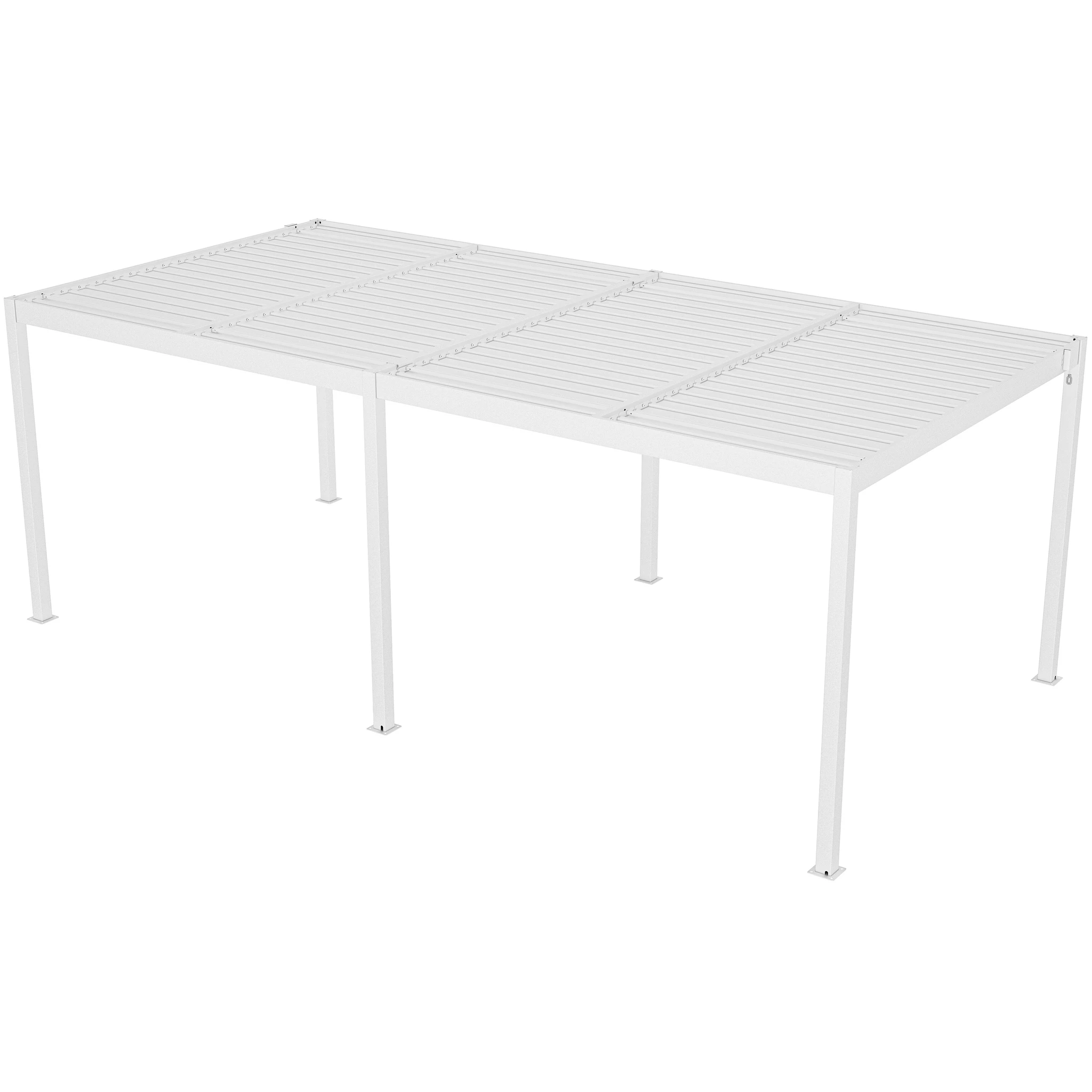 Pérgola bioclimática 3x6m | Lamas de aluminio y acero | Ronda Blanco – Image 5