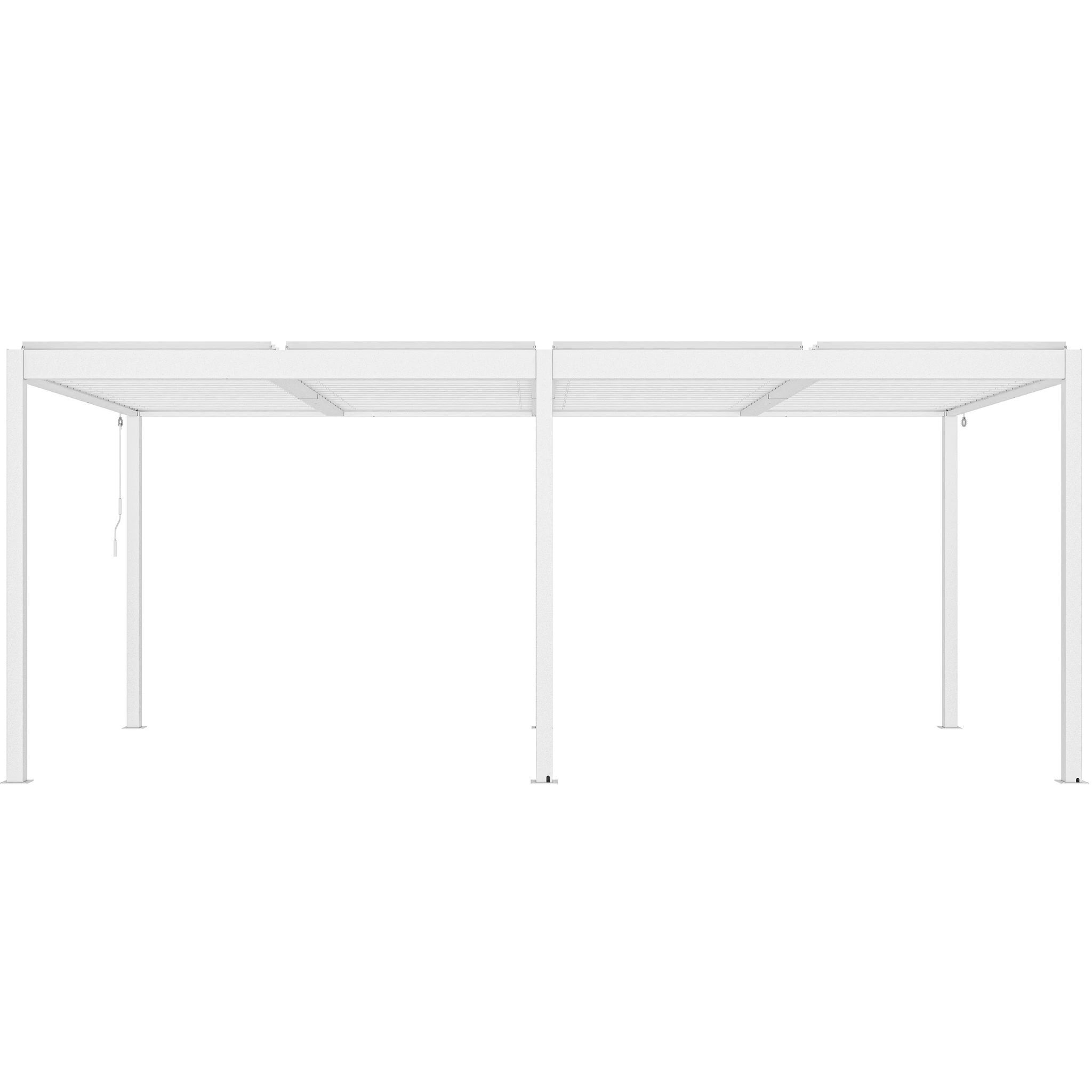 Pérgola bioclimática 3x6m | Lamas de aluminio y acero | Ronda Blanco – Image 6