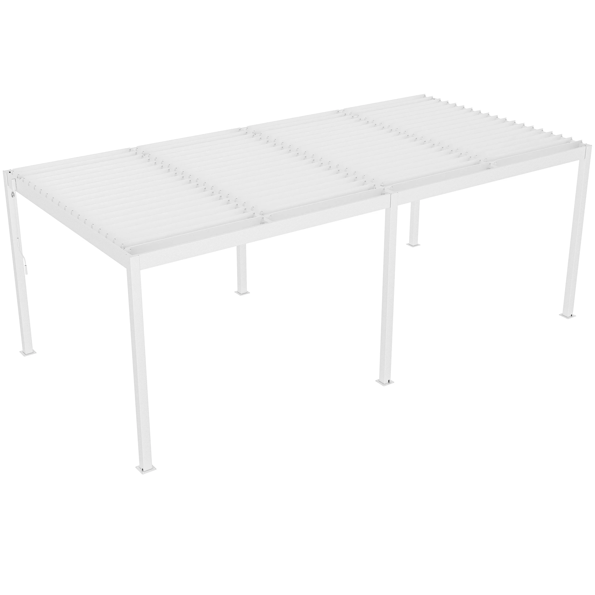 Pérgola bioclimática 3x6m | Lamas de aluminio y acero | Ronda Blanco – Image 9