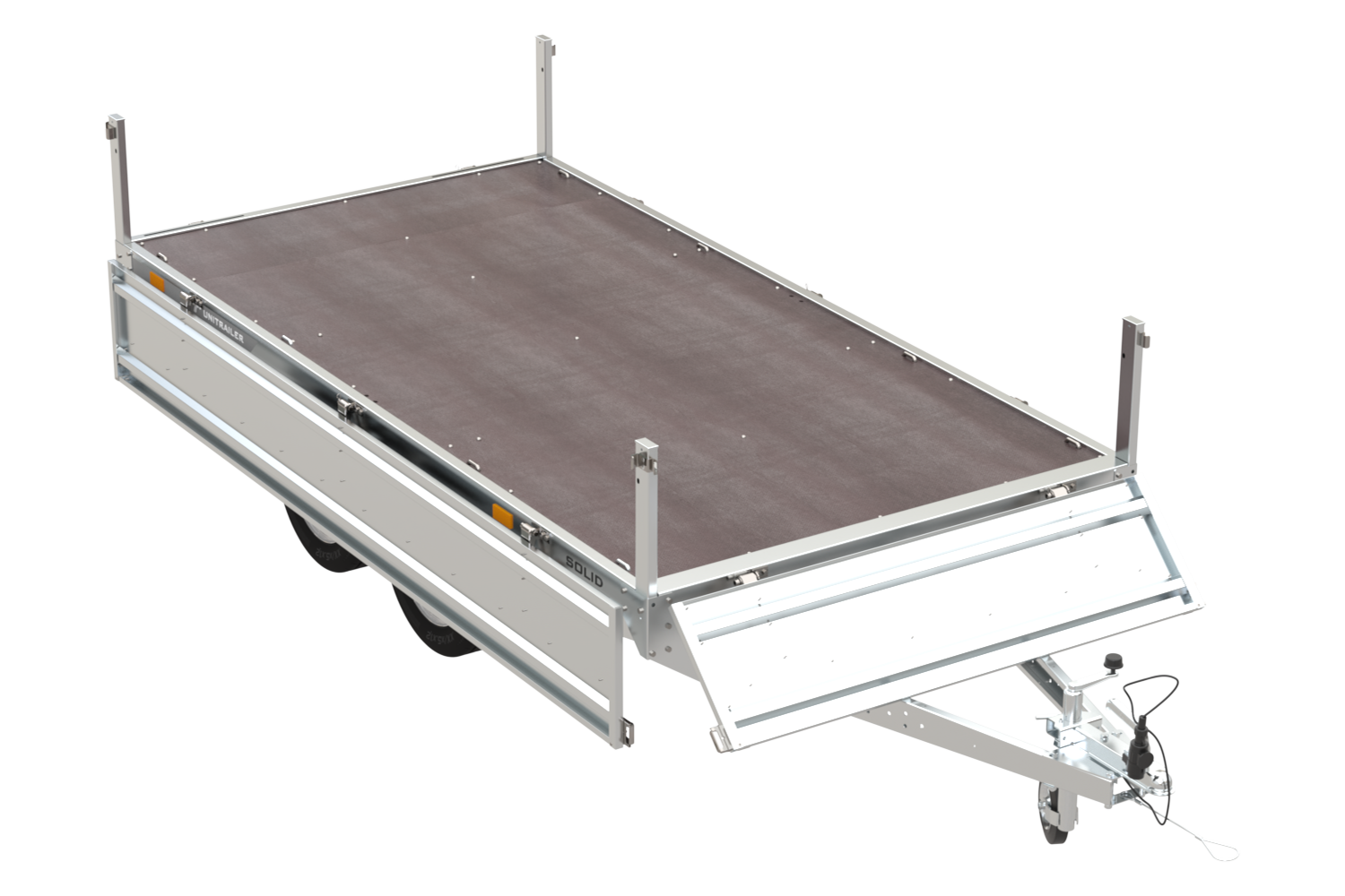 Remolque de 2 ejes 304×153 UNITRAILER SOLID 300/2 PTAC 750 kg – Image 3