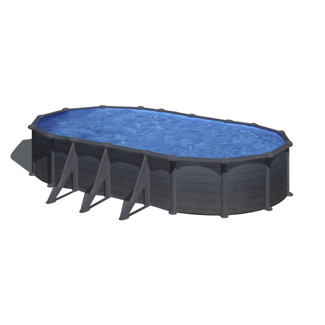 PISCINA GRE GRANADA OVALADA ASPECTO GRAFITO – Image 5