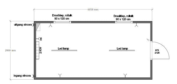 CONTENEDOR DE OFICINA 6 X 3 M CON DOS VENTANAS LATÉRALES – Image 2