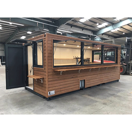 CONTENEDOR DE ENVÍO DE 20 PIES CONVERTIDO EN CAFETERÍA/BAR/SNACK BAR – Image 2