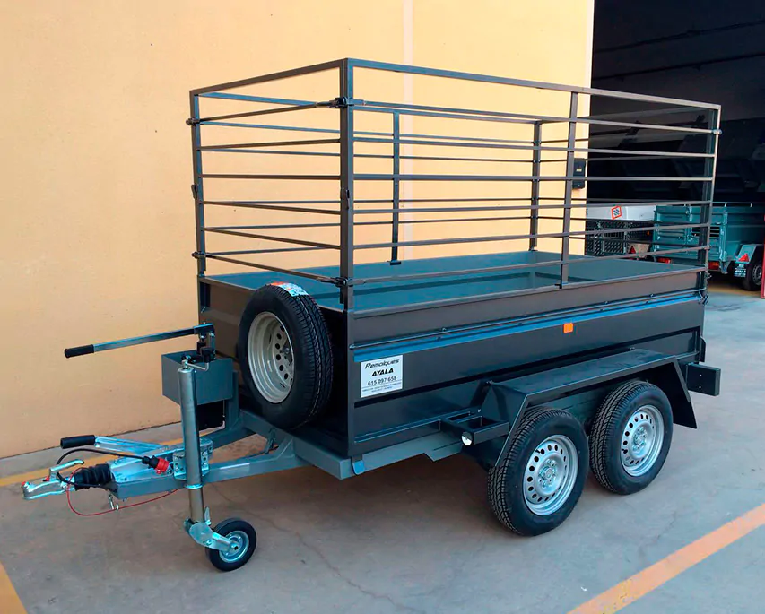 Remolque 2 ejes 2.500 x 1.500 x 500 – Reforzado – Mma 750 kg