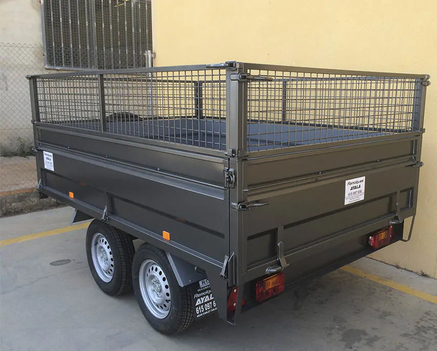 Remolque 2 ejes 3.000 x 1.700 x 500 Ruedas por debajo – Image 2
