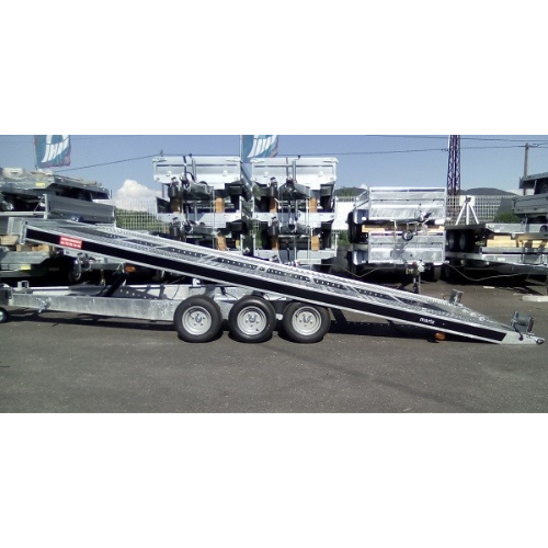 Portacoches TEMA de 3 ejes con basculante hidráulico, 5,80 m – Image 4