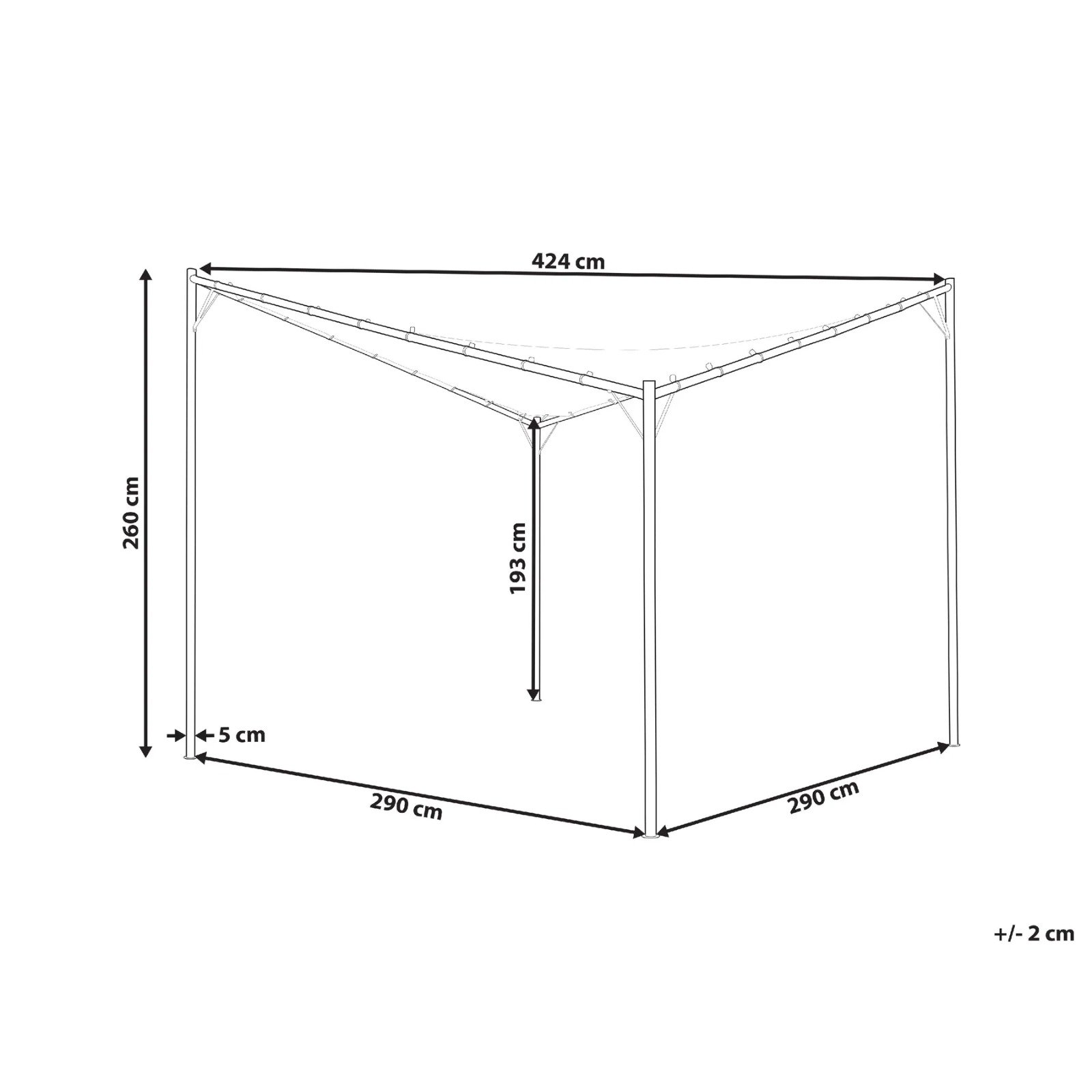 Gazebo AVENTINE Metal Gris – Image 9