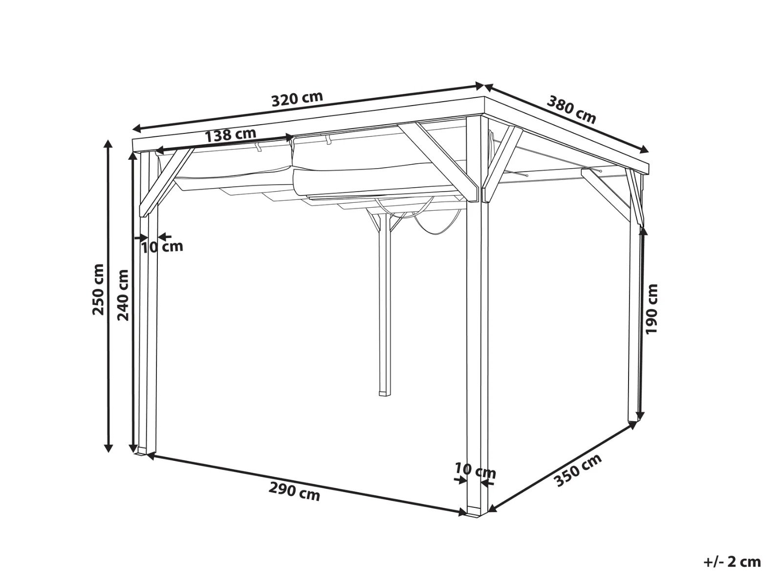 Gazebo VILLAROSA Marrón – Image 14