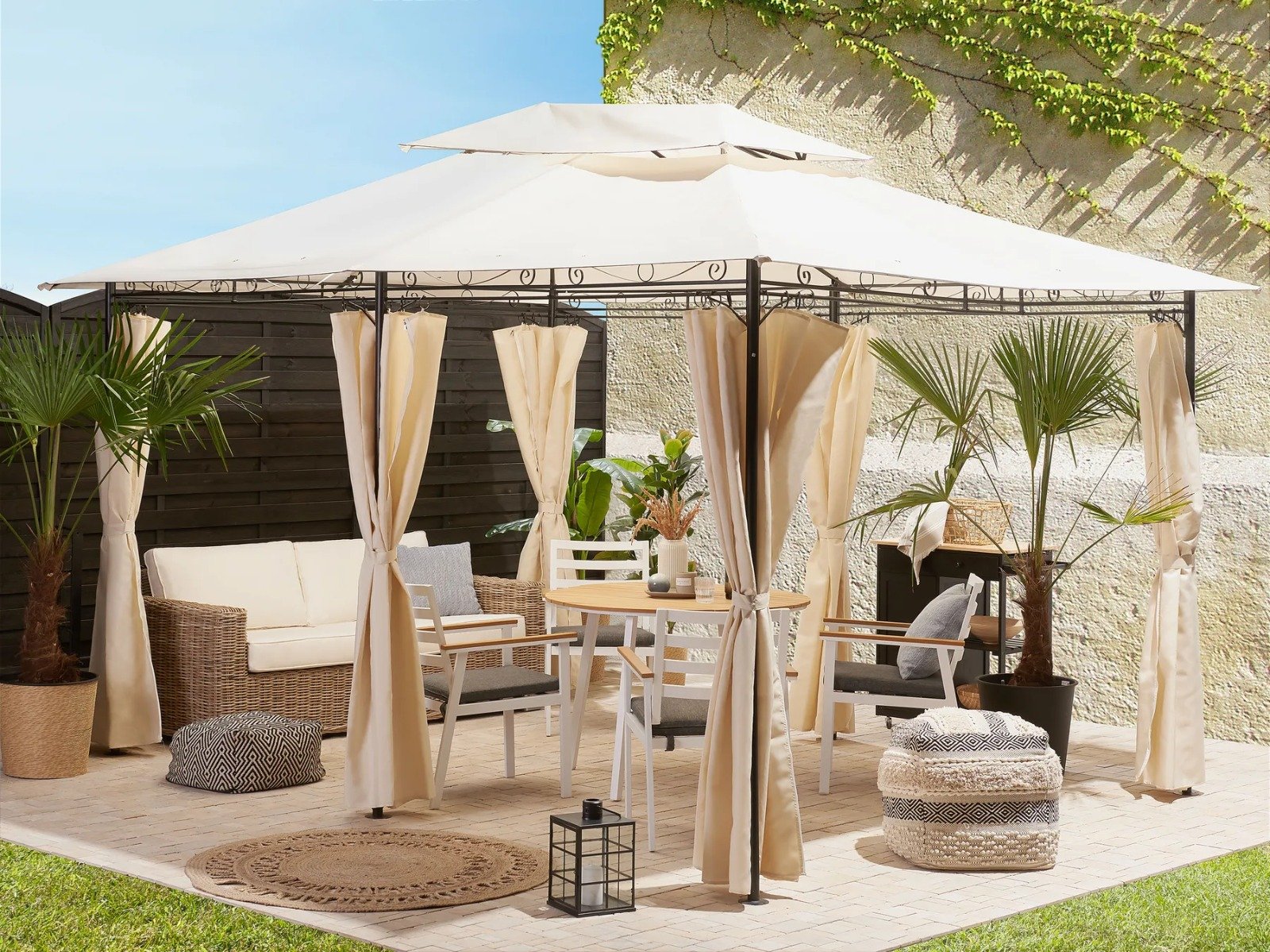 Gazebo COLOS Metal Beige – Image 2