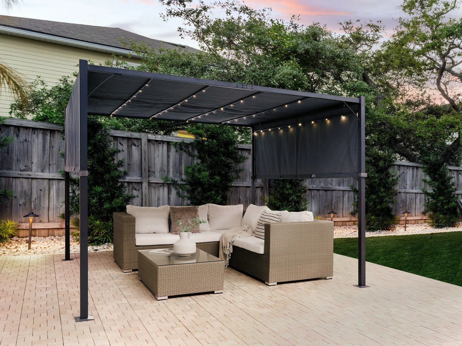 Gazebo LED PARGA Gris Oscuro – Image 2