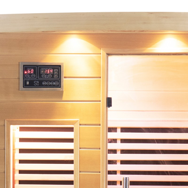 Sauna de infrarrojos con paneles de carbono 2050W 2 asientos – Image 13