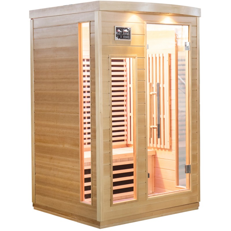 Sauna de infrarrojos con paneles de carbono 2050W 2 asientos – Image 3