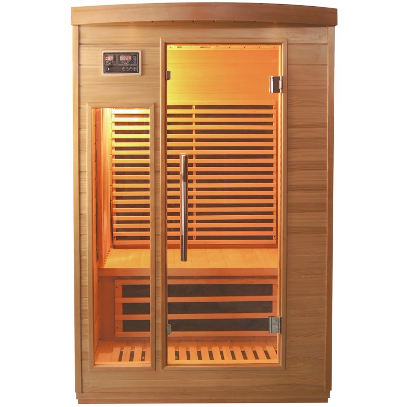 Sauna de infrarrojos con paneles de carbono 2050W 2 asientos – Image 7