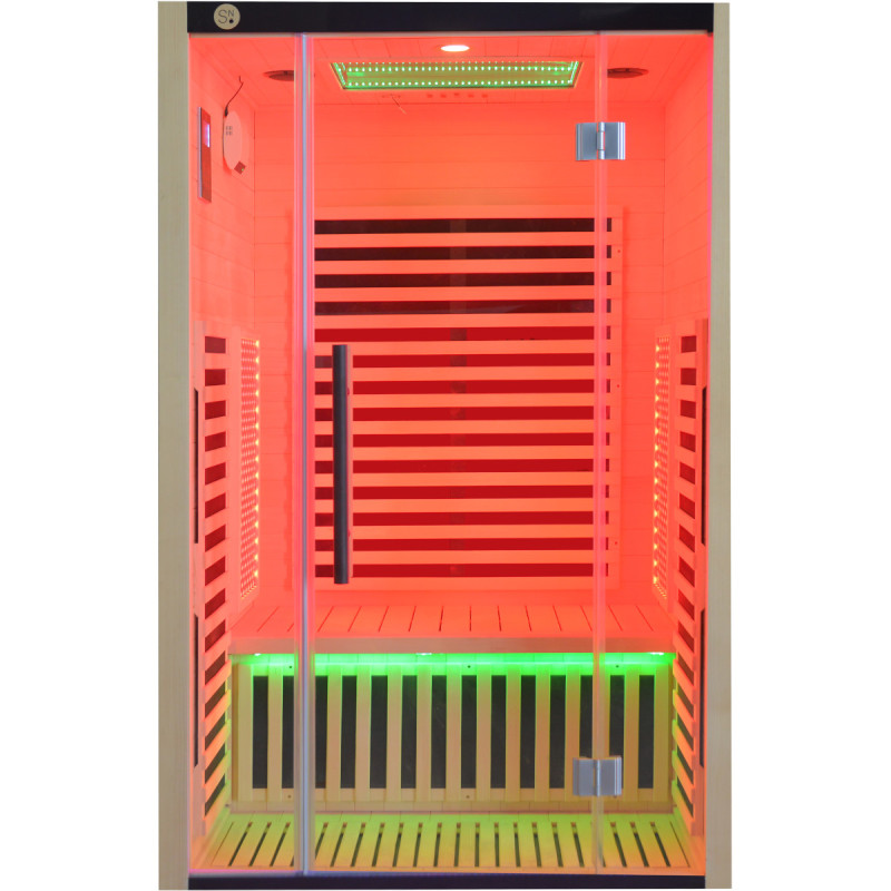Sauna de infrarrojos LOIS para 2 personas - con paneles de carbono de 1900W y controlador wifi – Image 11