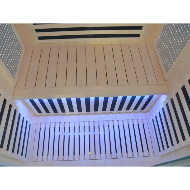 Sauna de infrarrojos LOIS para 2 personas - con paneles de carbono de 1900W y controlador wifi – Image 15