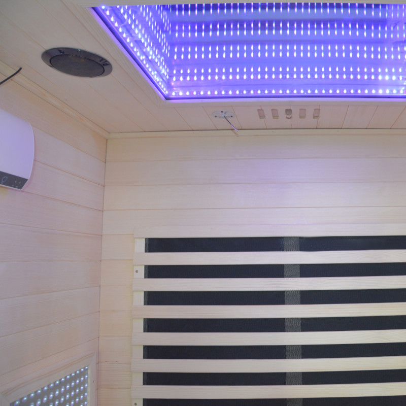 Sauna de infrarrojos LOIS para 2 personas - con paneles de carbono de 1900W y controlador wifi – Image 18