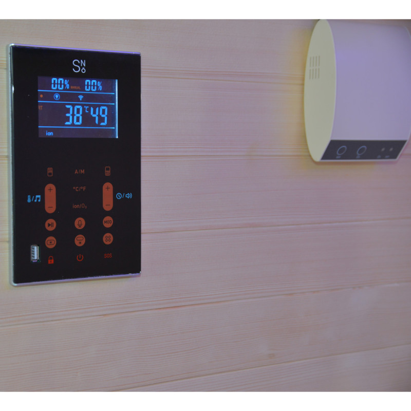 Sauna de infrarrojos LOIS para 2 personas - con paneles de carbono de 1900W y controlador wifi – Image 20