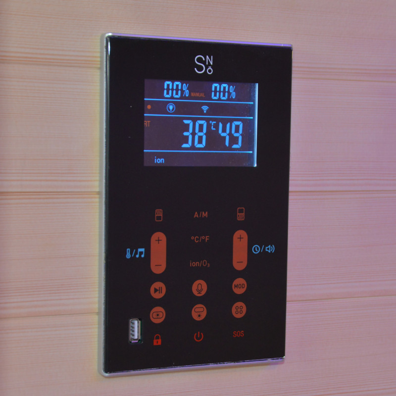 Sauna de infrarrojos LOIS para 2 personas - con paneles de carbono de 1900W y controlador wifi – Image 21