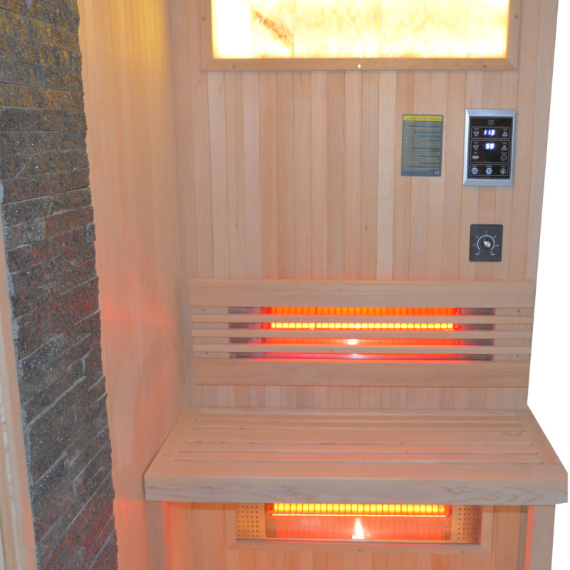 Sauna de infrarrojos LOIS para 2 personas - con paneles de carbono de 1900W y controlador wifi – Image 23