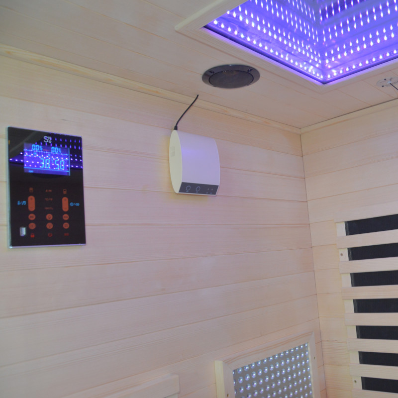 Sauna de infrarrojos LOIS para 2 personas - con paneles de carbono de 1900W y controlador wifi – Image 28