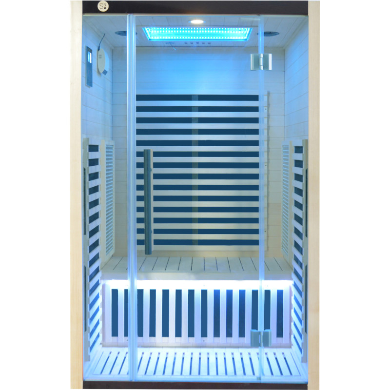 Sauna de infrarrojos LOIS para 2 personas - con paneles de carbono de 1900W y controlador wifi – Image 4