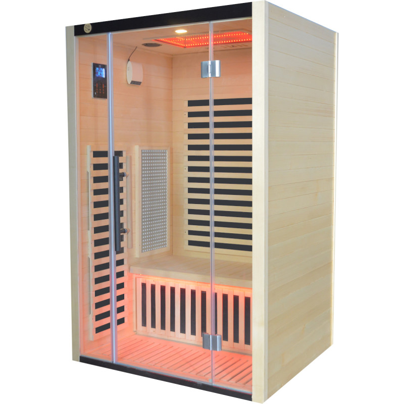 Sauna de infrarrojos LOIS para 2 personas - con paneles de carbono de 1900W y controlador wifi – Image 5